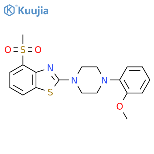 4-Methanesulfonyl-2-[4-(2-methoxyphenyl)piperazin-1-yl]-1,3-benzothiazole structure