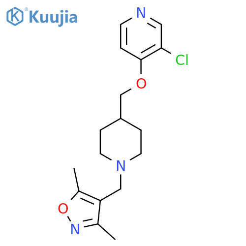 3-Chloro-4-({1-[(3,5-dimethyl-1,2-oxazol-4-yl)methyl]piperidin-4-yl}methoxy)pyridine structure