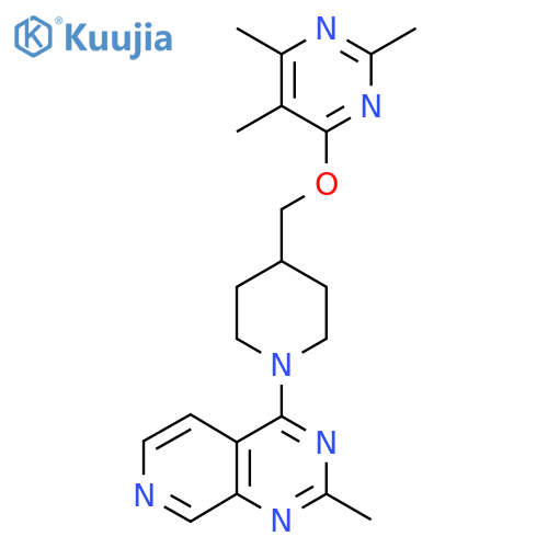 2,4,5-Trimethyl-6-[(1-{2-methylpyrido[3,4-d]pyrimidin-4-yl}piperidin-4-yl)methoxy]pyrimidine structure