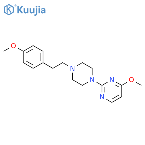 4-methoxy-2-{4-[2-(4-methoxyphenyl)ethyl]piperazin-1-yl}pyrimidine structure