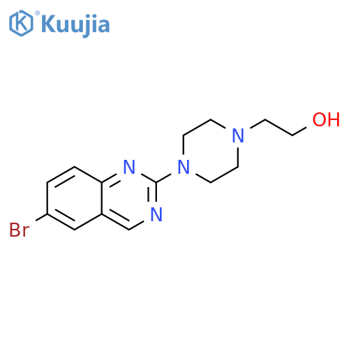 2-[4-(6-bromoquinazolin-2-yl)piperazin-1-yl]ethan-1-ol structure