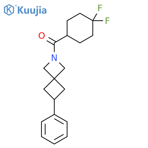 2-(4,4-Difluorocyclohexanecarbonyl)-6-phenyl-2-azaspiro[3.3]heptane structure