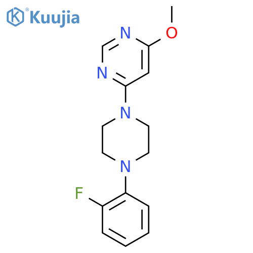 4-[4-(2-Fluorophenyl)piperazin-1-yl]-6-methoxypyrimidine structure