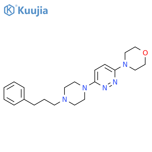 4-{6-[4-(3-Phenylpropyl)piperazin-1-yl]pyridazin-3-yl}morpholine structure