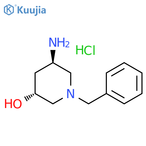 (3R,5R)-5-Amino-1-benzyl-piperidin-3-ol hydrochloride structure