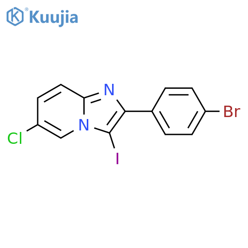 2-(4-Bromophenyl)-6-chloro-3-iodoimidazo[1,2-a]pyridine structure