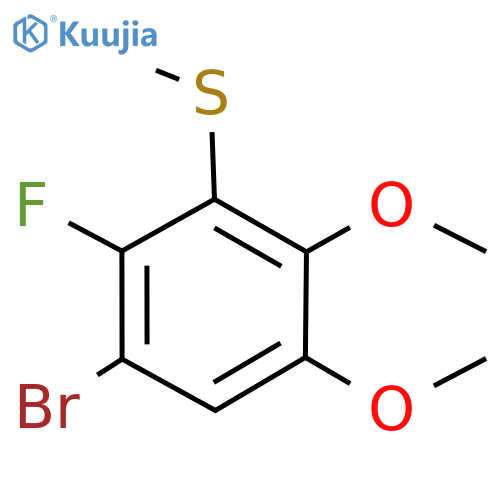 Benzene, 1-bromo-2-fluoro-4,5-dimethoxy-3-(methylthio)- structure