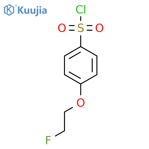 4-(2-Fluoroethoxy)benzene-1-sulfonyl chloride structure