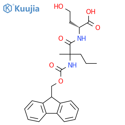 (2R)-2-2-({(9H-fluoren-9-yl)methoxycarbonyl}amino)-2-methylpentanamido-4-hydroxybutanoic acid structure