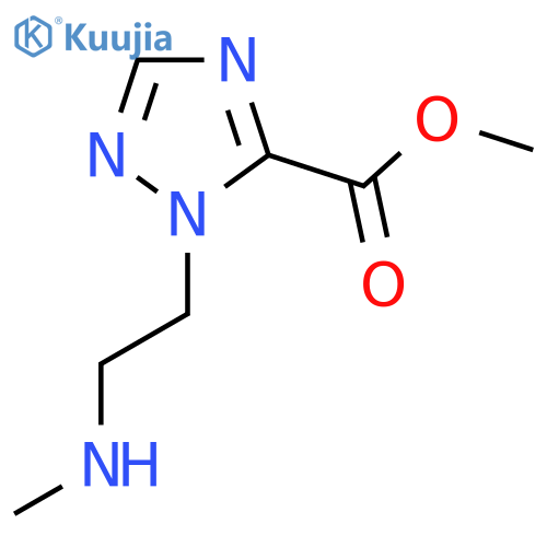 methyl 1-2-(methylamino)ethyl-1H-1,2,4-triazole-5-carboxylate structure