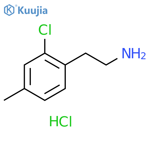 2-(2-chloro-4-methylphenyl)ethan-1-amine hydrochloride structure