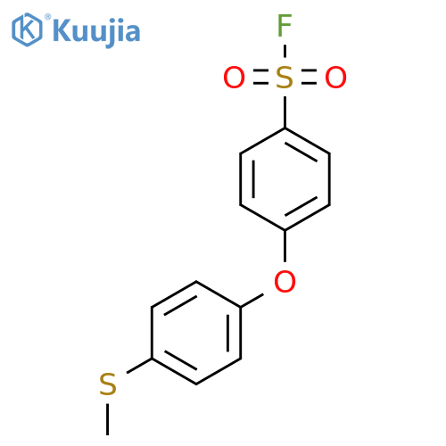 4-[4-(Methylsulfanyl)phenoxy]benzene-1-sulfonyl fluoride structure