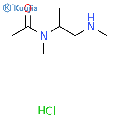 N-methyl-N-1-(methylamino)propan-2-ylacetamide hydrochloride structure
