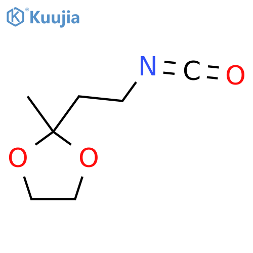 2-(2-Isocyanatoethyl)-2-methyl-1,3-dioxolane structure