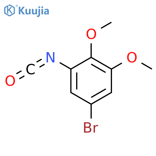 5-bromo-1-isocyanato-2,3-dimethoxybenzene structure