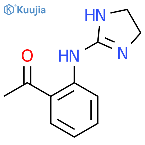 1-{2-[(4,5-dihydro-1H-imidazol-2-yl)amino]phenyl}ethan-1-one structure