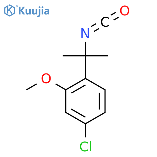 4-chloro-1-(2-isocyanatopropan-2-yl)-2-methoxybenzene structure