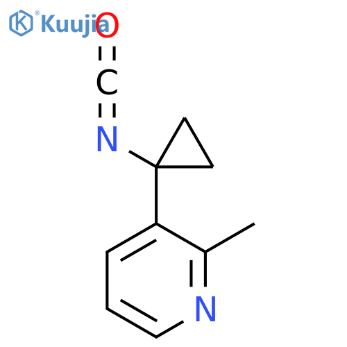 3-(1-isocyanatocyclopropyl)-2-methylpyridine structure