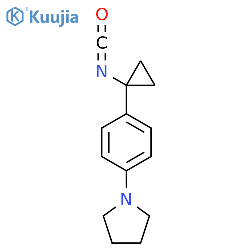 1-4-(1-isocyanatocyclopropyl)phenylpyrrolidine structure