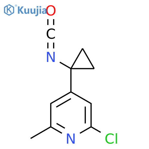 2-chloro-4-(1-isocyanatocyclopropyl)-6-methylpyridine structure