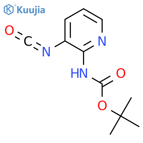 tert-butyl N-(3-isocyanatopyridin-2-yl)carbamate structure