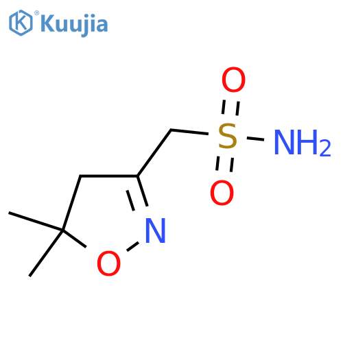 (5,5-Dimethyl-4,5-dihydro-1,2-oxazol-3-yl)methanesulfonamide structure