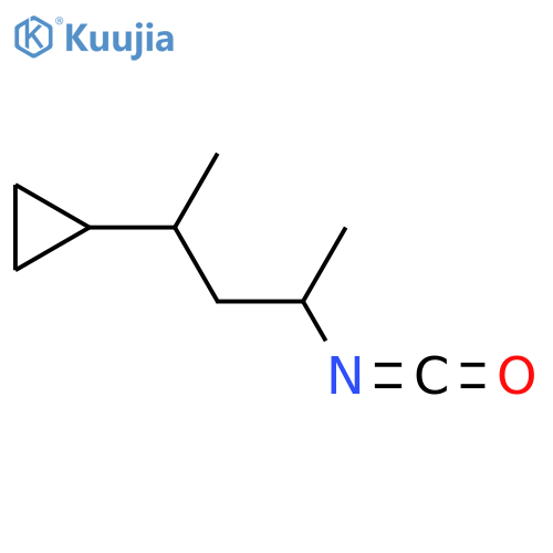 (4-isocyanatopentan-2-yl)cyclopropane structure