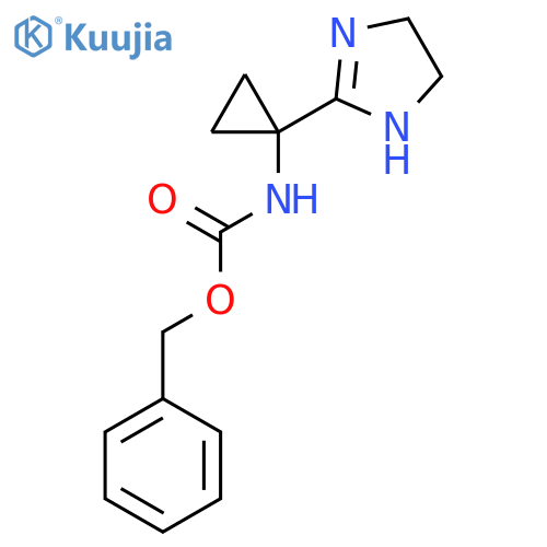 benzyl N-1-(4,5-dihydro-1H-imidazol-2-yl)cyclopropylcarbamate structure