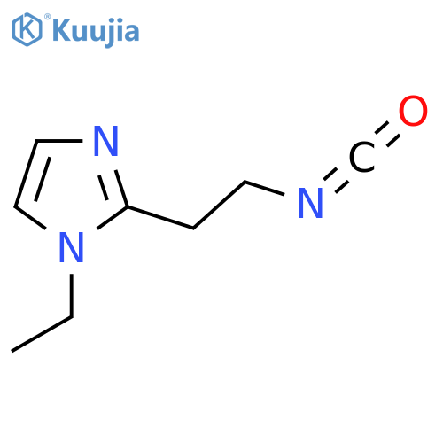 1-ethyl-2-(2-isocyanatoethyl)-1H-imidazole structure