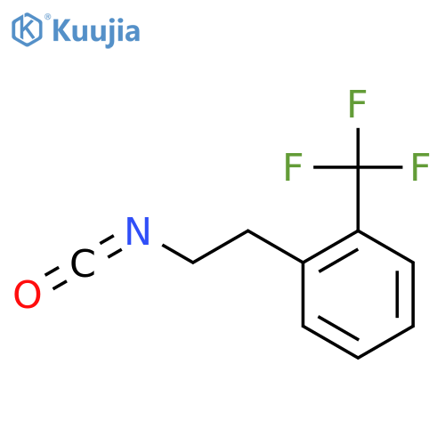 1-(2-isocyanatoethyl)-2-(trifluoromethyl)benzene structure