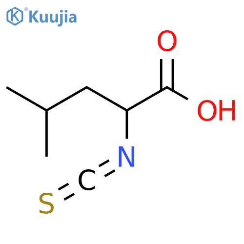 2-isothiocyanato-4-methylpentanoic acid structure