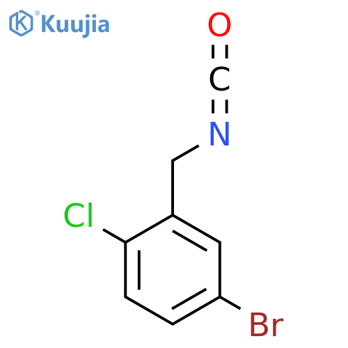 4-bromo-1-chloro-2-(isocyanatomethyl)benzene structure