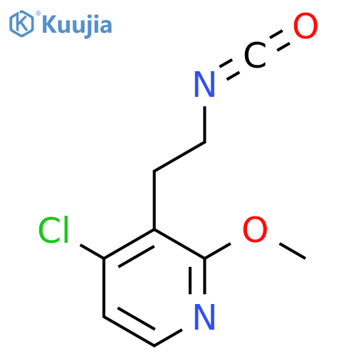 4-chloro-3-(2-isocyanatoethyl)-2-methoxypyridine structure