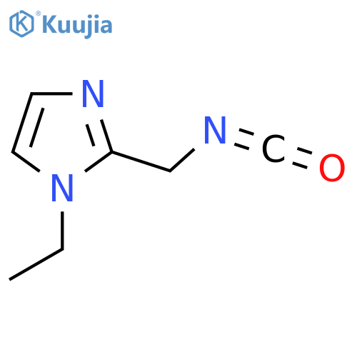 1-ethyl-2-(isocyanatomethyl)-1H-imidazole structure