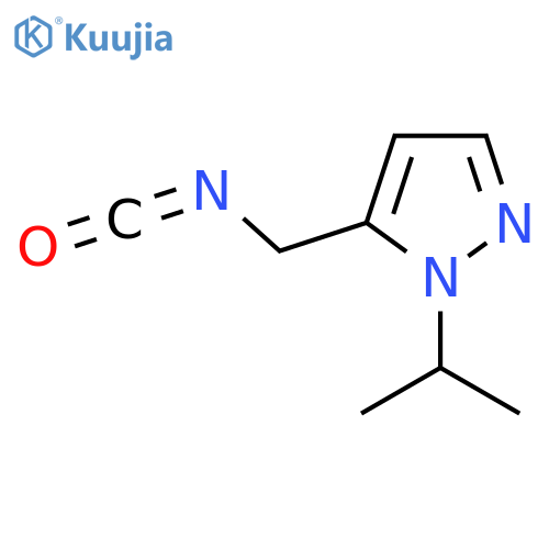 5-(isocyanatomethyl)-1-(propan-2-yl)-1H-pyrazole structure