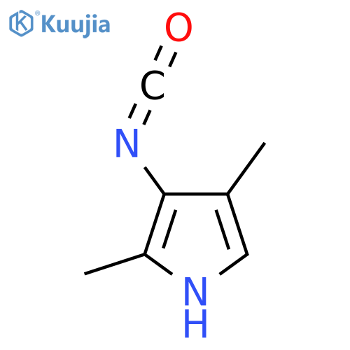 3-isocyanato-2,4-dimethyl-1H-pyrrole structure