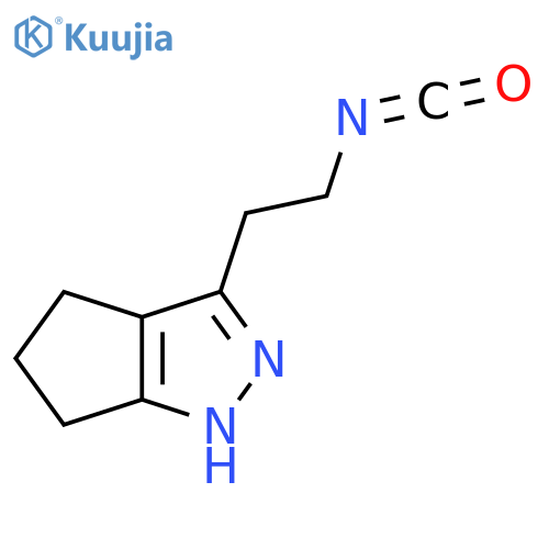 3-(2-isocyanatoethyl)-1H,4H,5H,6H-cyclopentacpyrazole structure