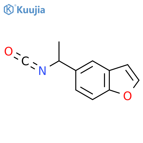 5-(1-isocyanatoethyl)-1-benzofuran structure