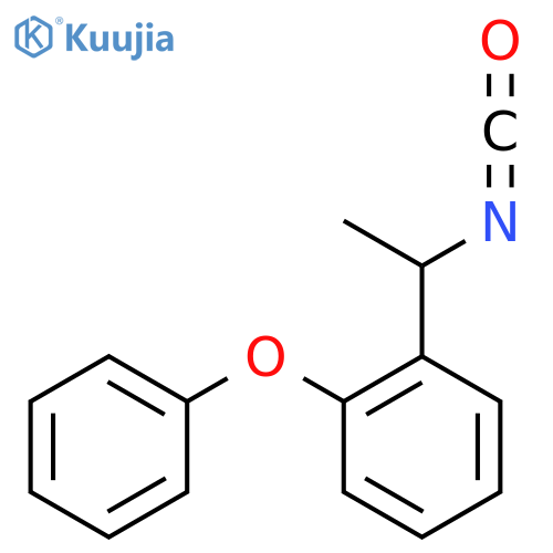 1-(1-isocyanatoethyl)-2-phenoxybenzene structure