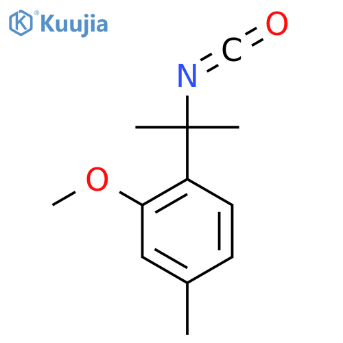 1-(2-isocyanatopropan-2-yl)-2-methoxy-4-methylbenzene structure