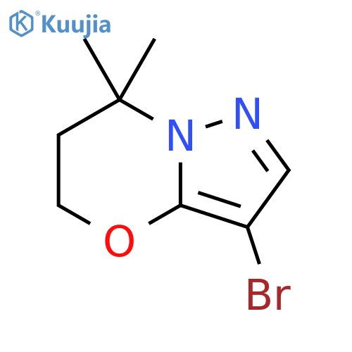 5H-Pyrazolo[5,1-b][1,3]oxazine, 3-bromo-6,7-dihydro-7,7-dimethyl- structure
