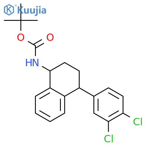 cis-4-(3,4-Dichlorophenyl)-1,2,3,4-tetrahydro N-Boc-1-naphthalenamine structure