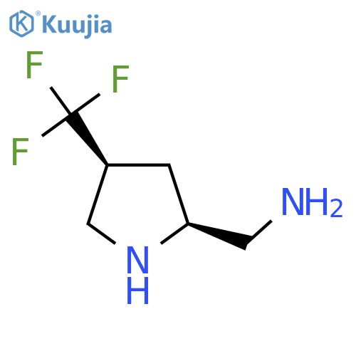 1-[(2S,4S)-4-(trifluoromethyl)pyrrolidin-2-yl]methanamine structure