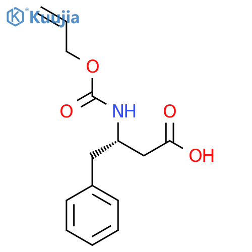 (3S)-4-phenyl-3-{(prop-2-en-1-yloxy)carbonylamino}butanoic acid structure