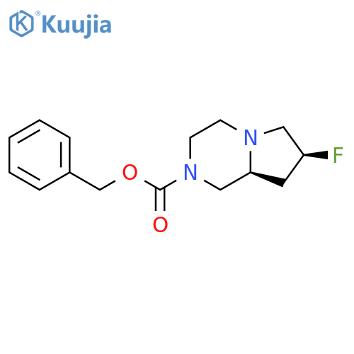benzyl (7S,8aS)-7-fluoro-octahydropyrrolo[1,2-a]pyrazine-2-carboxylate structure
