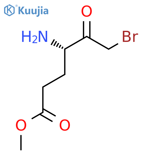 methyl (4S)-4-amino-6-bromo-5-oxohexanoate structure