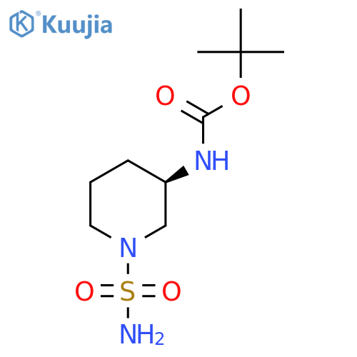 tert-butyl N-[(3R)-1-sulfamoylpiperidin-3-yl]carbamate structure