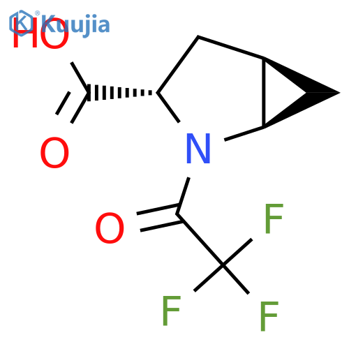 (1R,3S,5R)-2-(2,2,2-trifluoroacetyl)-2-azabicyclo3.1.0hexane-3-carboxylic acid structure