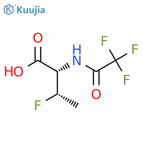 (2S,3S)-3-fluoro-2-(2,2,2-trifluoroacetamido)butanoic acid structure
