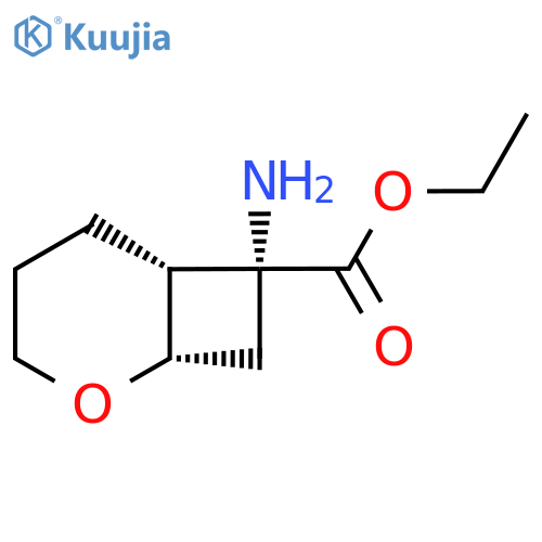 rac-ethyl (1R,6S,7S)-7-amino-2-oxabicyclo4.2.0octane-7-carboxylate structure